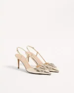 Valentino Vlogo Glow Laminated Nappa Slingback Pump 80 Mm / 3.15 In. - Image 6